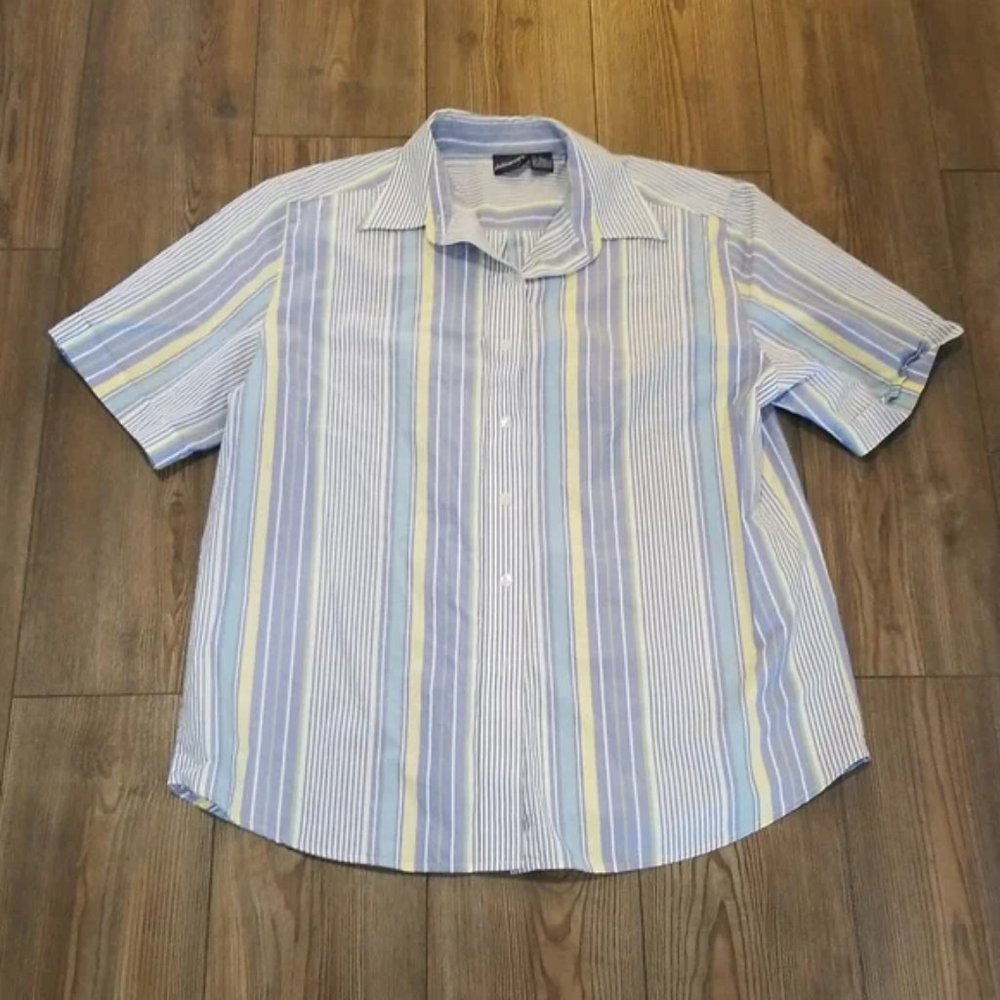 Allison & Co Men's Shirt Sleeve Dress Shirt Large